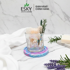 Miếng Lót Ly Decor Handmade ESKY Aroma Garden - Khuếch Tán Tinh Dầu Thơm Sang Trọng cho Bàn Làm Việc và Trang Trí Phòng Ngủ