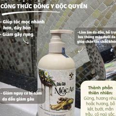 Dầu Gội Mộc An 300ml - Chiết Xuất Từ Thiên Nhiên Nhân Sâm, Gừng, Bồ Kết, Phù Hợp Cho Da Nhạy Cảm, Dưỡng Tóc Khỏe Mạnh