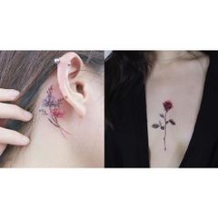 Miếng Dán Hình Xăm Mini Cực Đẹp - Hình Xăm Nước Thời Trang Dễ Bong, Trang Trí Sáng Tạo, Giao Màu Ngẫu Nhiên