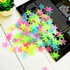 Gói 100 Ngôi Sao Dạ Quang Dán Tường Phát Sáng Trong Đêm - Giá Rẻ, Đính Kèm Băng Dính 2 Mặt Trang Trí Phòng Ngủ