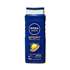 Sữa Tắm Nivea Men Sport 3-in-1 500ml - Tươi Mát 24 Giờ - Chăm Sóc Da Mặt, Tóc và Cơ Thể Cho Nam Giới Năng Động