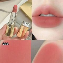 Son Dior Rouge Dior Lipstick Limited Edition Golden Case Màu 284 Rose Bavarde - Son Hồng Đất Sang Trọng Chính Hãng từ Dior Pháp