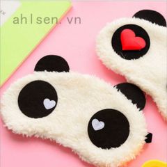 Bịt mắt ngủ hình gấu trúc dễ thương - Chất liệu cotton cao cấp, hỗ trợ giấc ngủ, món quà thú vị cho người yêu thích động vật