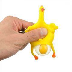 Móc Khóa Hình Chú Gà Đẻ Trứng Đáng Yêu - Móc Khóa Silicone Thú Vị Cho Bé Gái và Bé Trai - Quà Tặng Siêu Dễ Thương