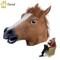 Mặt Nạ Hình Đầu Ngựa Hóa Trang Halloween - Mặt Nạ Latex Độc Đáo Cho Tiệc Hóa Trang, Quà Tặng và Lễ Hội