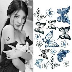 Hình Xăm Dán Bươm Bướm Xinh - Tattoo Tạm Thời Thời Trang, Dễ Dán, Không Đau, Thay Đổi Liên Tục ước mơ thể hiện cá tính