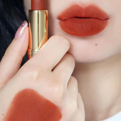 Son Lancôme L'Absolu Rouge Matte Lipstick 336 Melodrama - Son Môi Màu Cam Cháy Cao Cấp, Bền Màu, Dưỡng Ẩm Tự Nhiên