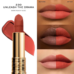 Son Lancôme L'Absolu Rouge Drama Matte Lipstick 230 Unleash The Drama - Sắc Cam Cháy Đầy Quyến Rũ, Son Chất Lượng Cao Chính Hãng