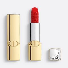 Son Dior Rouge Dior Lipstick Golden Case Limited Edition 999 Velvet Finish Màu Đỏ Tươi Chính Hãng - Sang Trọng và Quyến Rũ