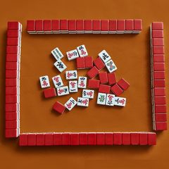 Bộ 044 Quân Mạt Chược Tết Đỏ Size #30 Kèm Phụ Kiện - Mahjong Đỏ.