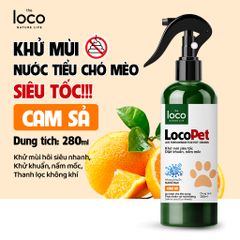 Chai Xịt Khử Mùi Khử Khuẩn Nano LocoPet 260ml - Giải Pháp Vệ Sinh Nhà Ở Cho Thú Cưng, Ngăn Ngừa Vi Khuẩn và Mùi Hôi