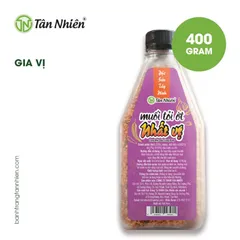 Muối Tỏi Nhất Vị Tân Nhiên 400g - Hương Vị Đậm Đà Dùng Trong Nấu Ăn và Ăn Kèm, Thích Hợp Cho Bữa Tiệc và Món Tráng Miệng