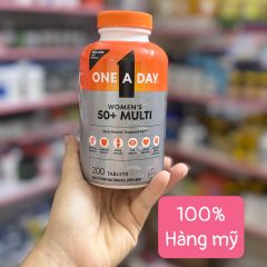 One A Day Women’s 50+ Multi Vitamin - 200 Viên Tổng Hợp Hỗ Trợ Sức Khỏe Toàn Diện Cho Phụ Nữ Trên 50 Tuổi