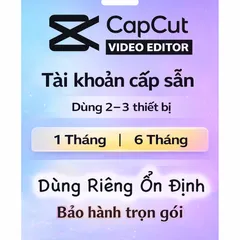 Tài Khoản CapCut Pro Giá Rẻ - Gói Nâng Cấp Video Chuyên Nghiệp Cho TikToker, YouTuber, Online Bán Hàng