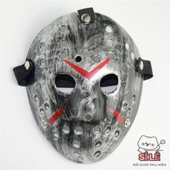 Mặt Nạ Halloween Jason Voorhees - Phụ Kiện Cosplay Kinh Dị, Phong Cách Khúc Côn Cầu Cho Tiệc Hóa Trang