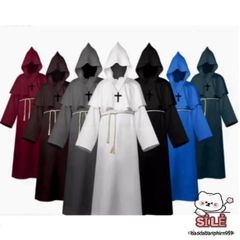 Áo Choàng Thần Chết Đen Đỏ Halloween - Trang Phục Cosplay Rùng Rợn Hoàn Hảo Cho Tiệc Hóa Trang