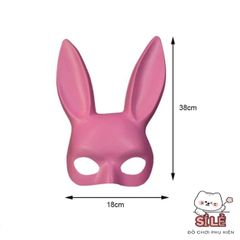 Mặt Nạ Halloween Hình Tai Thỏ Trắng Đen - Phụ Kiện Hóa Trang Thú Vị, Dành Cho Tiệc Hóa Trang và Sự Kiện Halloween
