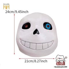 Mặt nạ Hóa trang Undertale Sans Toàn Đầu - Phụ Kiện Cosplay Halloween Chất Lượng Cao, Dễ Dàng Điều Chỉnh Kích Thước, Đồ Nghệ Thuật Mới Lạ