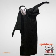 Bộ Trang Phục Cosplay Vô Diện Kaonashi Spirited Away - Áo Choàng Đen & Mặt Nạ Cho Trẻ Em và Người Lớn, Thích Hợp Mọi Sự Kiện Halloween, Lễ Hội