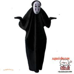 Bộ Trang Phục Cosplay Vô Diện Kaonashi Spirited Away - Áo Choàng Đen & Mặt Nạ Cho Trẻ Em và Người Lớn, Thích Hợp Mọi Sự Kiện Halloween, Lễ Hội