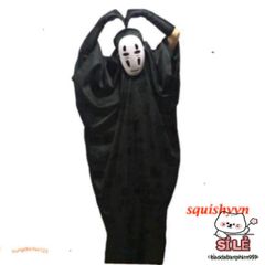 Bộ Trang Phục Cosplay Vô Diện Kaonashi Spirited Away - Áo Choàng Đen & Mặt Nạ Cho Trẻ Em và Người Lớn, Thích Hợp Mọi Sự Kiện Halloween, Lễ Hội