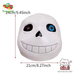 Mặt Nạ Toàn Đầu Undertale Sans - Phụ Kiện Cosplay Halloween Latex Độc Đáo, Hóa Trang Nam Nữ Hấp Dẫn cho Tiệc Tùng