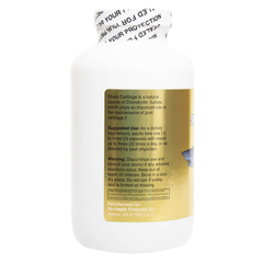 Viên Uống Sụn Vi Nguyên Liệu Nu-Health Shark Cartilage 750mg - Hỗ Trợ Khỏe Xương Khớp 300 Viên Từ Thiên Nhiên