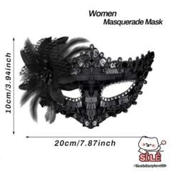 Mặt Nạ Hóa Trang Nửa Mặt Hình Bướm Sang Trọng KUNHEV - Phụ Kiện Tiệc Halloween và Dạ Tiệc Quyến Rũ