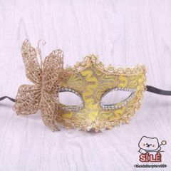 Mặt Nạ Hóa Trang Nửa Mặt Hình Bướm Sang Trọng KUNHEV - Phụ Kiện Tiệc Halloween và Dạ Tiệc Quyến Rũ