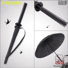 Ô Dù Katana Chiến Binh - Ô Che Mưa Thiết Kế Giả Kiếm Nhật Bản 16 Nan Màu Đen, Bền Bỉ và Thời Trang