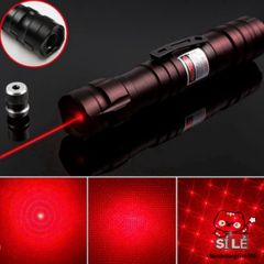 Đèn Pin Laser Đa Màu 303 & 009 - Chiếu Xa 2000M, Công Suất 50mW/500mW, Kèm Hiệu Ứng Ánh Sáng Vạn Hoa - Phụ Kiện và Pin Sạc
