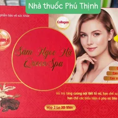 Sâm Ngọc Nữ Queen Spa - Viên Uống Cân Bằng Nội Tiết Tố Nữ, Hỗ Trợ Đẹp Da và Giảm Lão Hóa, Tổng 60 Viên