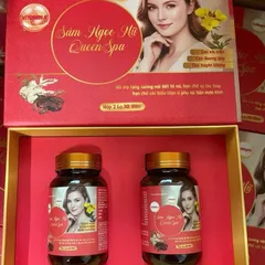 Sâm Ngọc Nữ Queen Spa - Viên Uống Cân Bằng Nội Tiết Tố Nữ, Hỗ Trợ Đẹp Da và Giảm Lão Hóa, Tổng 60 Viên