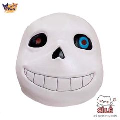 Mặt nạ Cosplay Undertale Sans - Phụ kiện Halloween và Lễ Hội Độc Đáo, Đồ Trang Trí Mardi Gras, Chất Liệu Cao Su Bền Bỉ