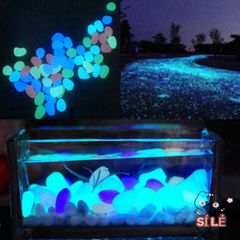 Sỏi Dạ Quang Trang Trí Bể Cá - 50 Viên Phát Sáng Trong Đêm, Tạo Không Gian Lung Linh Và Huyền Bí Cho Sân Vườn, Hồ Bơi