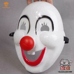 Đầm Hóa Trang Halloween Chú Hề Ngộ Nghĩnh Có Mặt Nạ Mũi Đỏ - Đạo Cụ Tiệc Độc Đáo Dành Cho Lễ Hội Hóa Trang