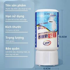 Cốc Tẩy Vệ Sinh Bồn Cầu Dạng Nước - Giữ Sạch Bồn Cầu Thơm Mát, Tiện Lợi, Khử Trùng Tối Đa - An Toàn Cho Gia Đình