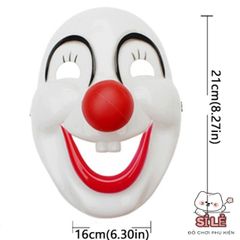 Mặt Nạ Chú Hề Halloween PVC Đáng Sợ - Phụ Kiện Hóa Trang Vui Nhộn Cho Tiệc Hóa Trang Gia Đình, Cosplay