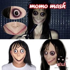 Mặt Nạ Kinh Dị Halloween Momo - Phụ Kiện Hóa Trang Độc Đáo Cho Tiệc Halloween và Lễ Hội, Vùng Đất Bóng Tối Rùng Rợn