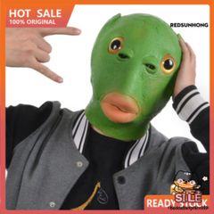 Mặt Nạ Silicone Hình Cá Màu Xanh Rực Rỡ - Độc Đáo, Thú Vị Cho Halloween và Hóa Trang Dự Tiệc Tạo Dấu Ấn Cá Nhân
