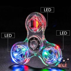 Đèn LED Fidget Spinner Đổi Màu Rực Rỡ - Đồ Chơi Giải Trí Thư Giãn Với 16 Ánh Sáng Độc Đáo Cho Trẻ Em