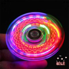Đèn LED Fidget Spinner Đổi Màu Rực Rỡ - Đồ Chơi Giải Trí Thư Giãn Với 16 Ánh Sáng Độc Đáo Cho Trẻ Em