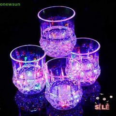 Cốc Nhấp Nháy LED Onewsun - Cốc Thủy Tinh Tự Động Phát Sáng Khi Rót Nước, Hoàn Hảo Cho Bữa Tiệc và Quán Bar