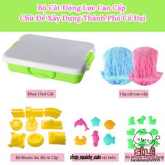 Bộ Đồ Chơi Cát Động Lực Cao Cấp Cho Trẻ Em - Khay Đựng & Khuôn Làm Bánh, Kim Tự Tháp Ai Cập - Sáng Tạo & Vui Chơi An Toàn