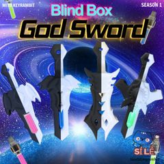 Hộp Kiếm Phát Sáng God Sword - Móc Khóa Keyrambit Đèn LED Độc Đáo cho Fan Hâm Mộ Nghệ Thuật 3D và Phong Cách Huyền Bí
