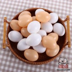 Bộ 10 Trứng Giả Mô Phỏng Gia Cầm Hatching - Đồ Chơi Sáng Tạo cho Trẻ Em, Trứng Phục Sinh Trang Trí Tiệc Lễ