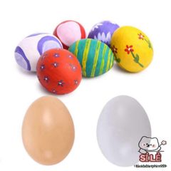 Bộ 10 Trứng Giả Mô Phỏng Gia Cầm Hatching - Đồ Chơi Sáng Tạo cho Trẻ Em, Trứng Phục Sinh Trang Trí Tiệc Lễ