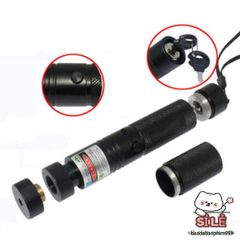 Bút Laser 303 532nm Điều Chỉnh Tiêu Điểm Màu Xanh Lá Cây - Con Trỏ Laser Mạnh Mẽ Dùng Cho Săn Bắn và Thuyết Trình