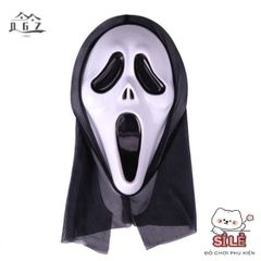Mặt Nạ Ma Quái Halloween - Phụ Kiện Cosplay Đáng Sợ Cho Tiệc Hóa Trang - Mũ Trùm Đầu Độc Đáo, Phong Cách Ma Mị