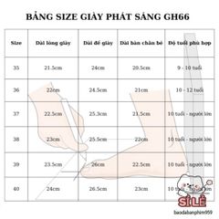 Giày LED Phát Sáng Cờ Mỹ GH66 - Giày Thể Thao Cho Bé Trai - Nhiều Chế Độ Ánh Sáng Sống Động, Size 35-40